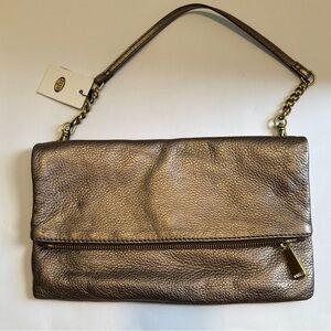 Fossil  Metallic Leather Clutch